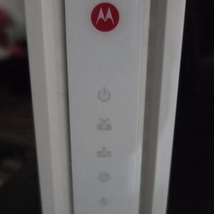 Motorola White Modem/Router Front Panel